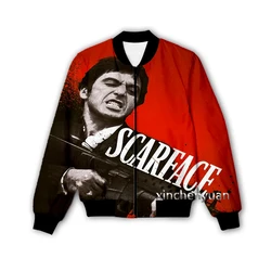 Phechion New Men/Women Scarface 3D Printed Jacket Fashion Streetwear Men Loose Sporting Jacket & Coat M73