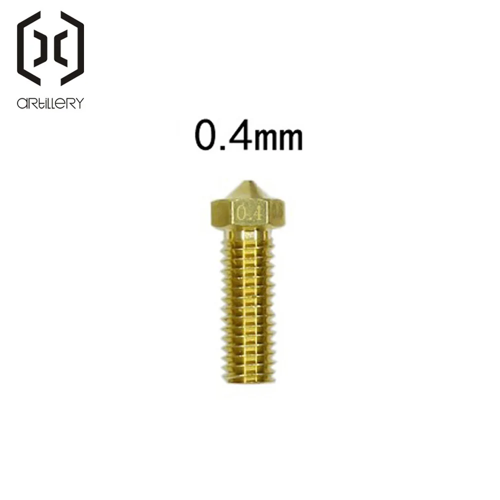 10PCS Brass Nozzle 0.2/0.3/0.4/0.6/0.8/1.0/1.2MM Extruder Print Head Nozzle For 1.75MM 3D Printer Accessories