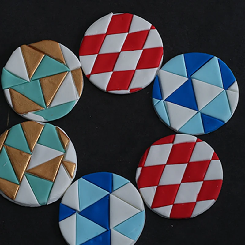 

3pcs Plastic Clay Cutter Hexagon/Round/Square/Fish Scales Geometric Shape Cutting Mold Designer Diy Earring Polymer Pottery Tool