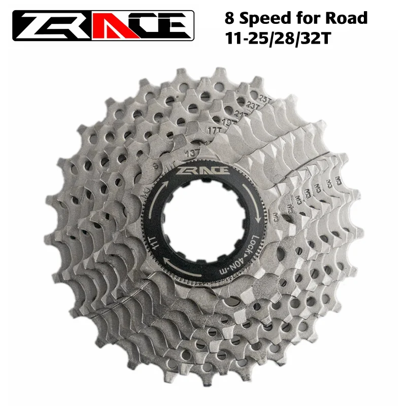 ZRACE Bicycle Cassette 8 Speed Road Bike Freewheel 11-25T / 11-28T / 11-32T