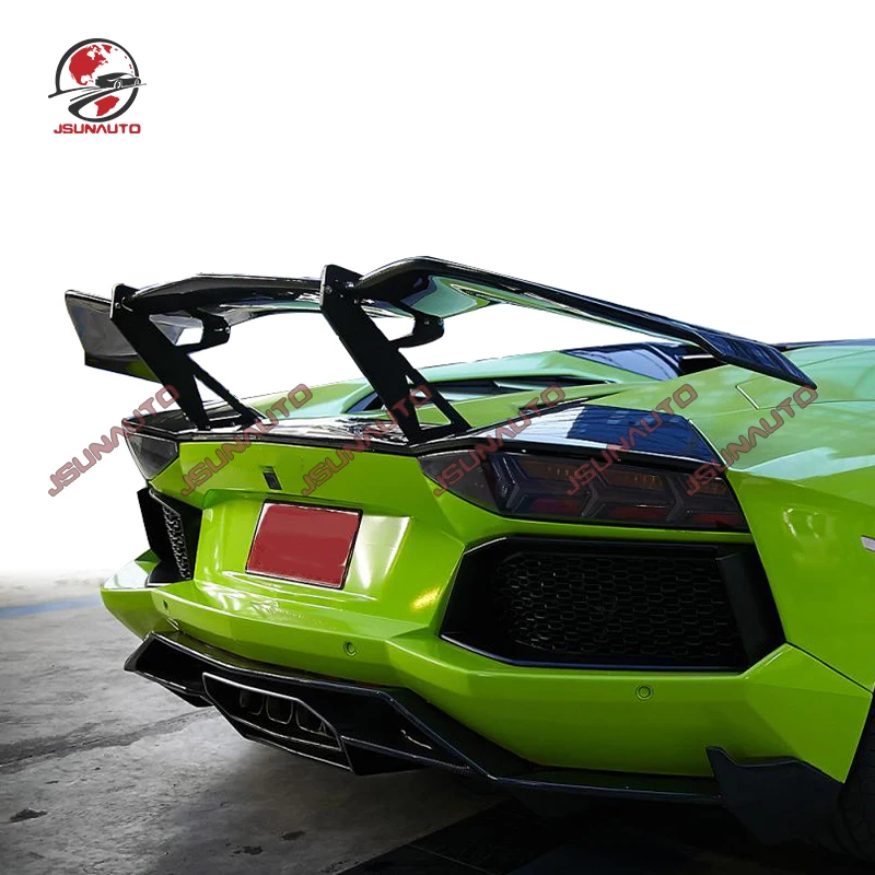 Rear Carbon Fiber Spoiler For Lamborghini Aventador 2011-2016 For Lp700 Carbon Fiber Body kit Rear Wing Car Styling Accessories