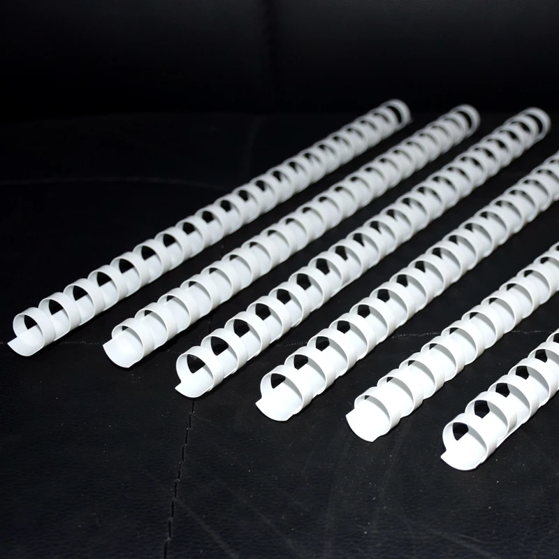 ReadStar Branco PVC Encadernação Aventais, Pentes De Plástico, A4 Comb, Anéis De Encadernação, 20-450 Folhas, 6-51mm, 10Pcs, Lote