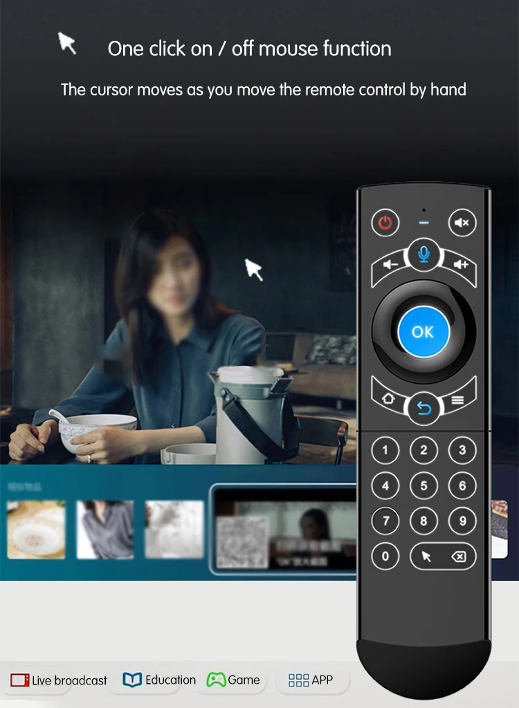 Controle remoto acionado por voz g21 pro, 2.4g, teclado sem fio, air mouse, ir, aprendizado, microfone, giroscópio para android tv box h96 max x3 pro