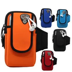 Universal Running Bag Sports Armband Waterproof Mobile Phone Keys Pouch Running Bag for Xiaomi Redmi Huawei Iphone Samsung