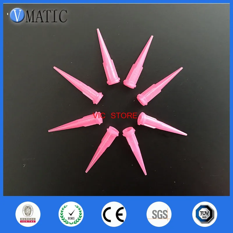 

Free Shipping 100Pcs 20G TT Tapered Tips Dispensing Needles Pink Color Plastic Syringe Needle