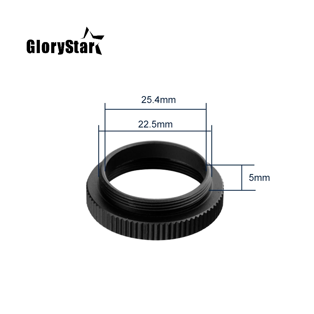 Glorystar 5 Mm Kim Loại C Đến CS Ngàm Ống Kính Adapter Chuyển Đổi Vòng Ống Nối Dài Cho Camera Quan Sát Camera An Ninh Phụ Kiện
