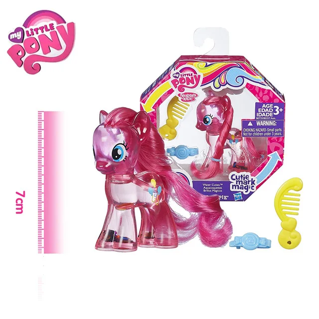 Original Brand My Little Pony Crystal clear Rainbow Pinkie Dash Rarity Toys For Children For Baby Birthday Gift Girl Bonecas