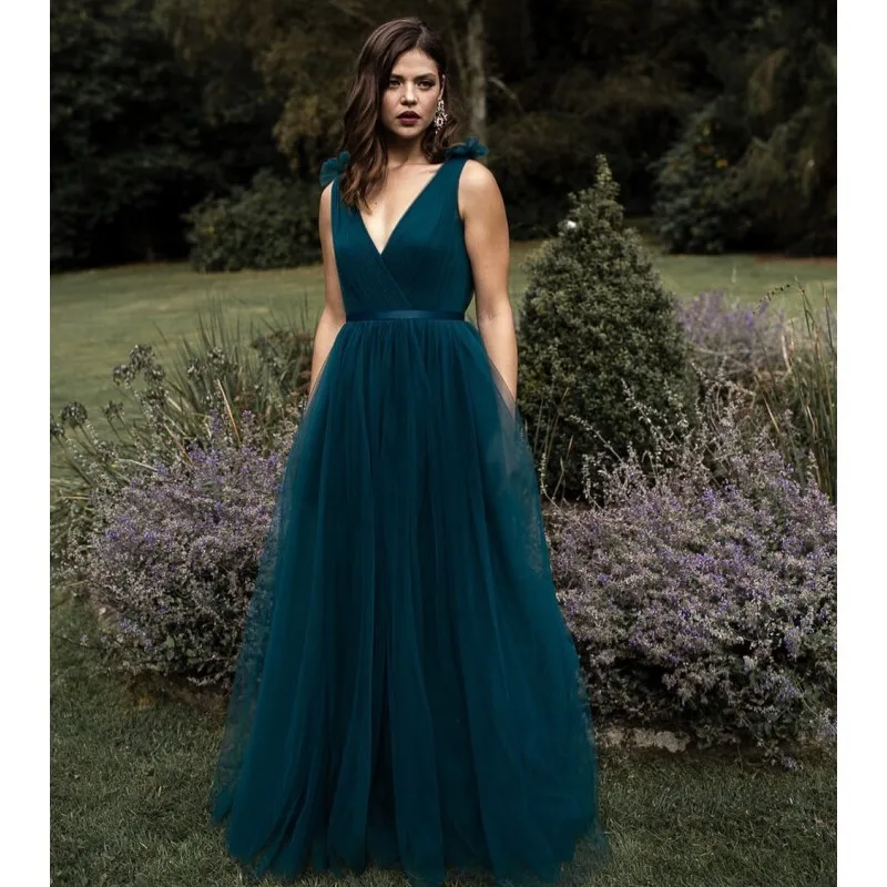 Bridesmaid Dresses Wedding Party For Women 2022 Elegant A Line Long Night Woman's Evening Formal Gowns