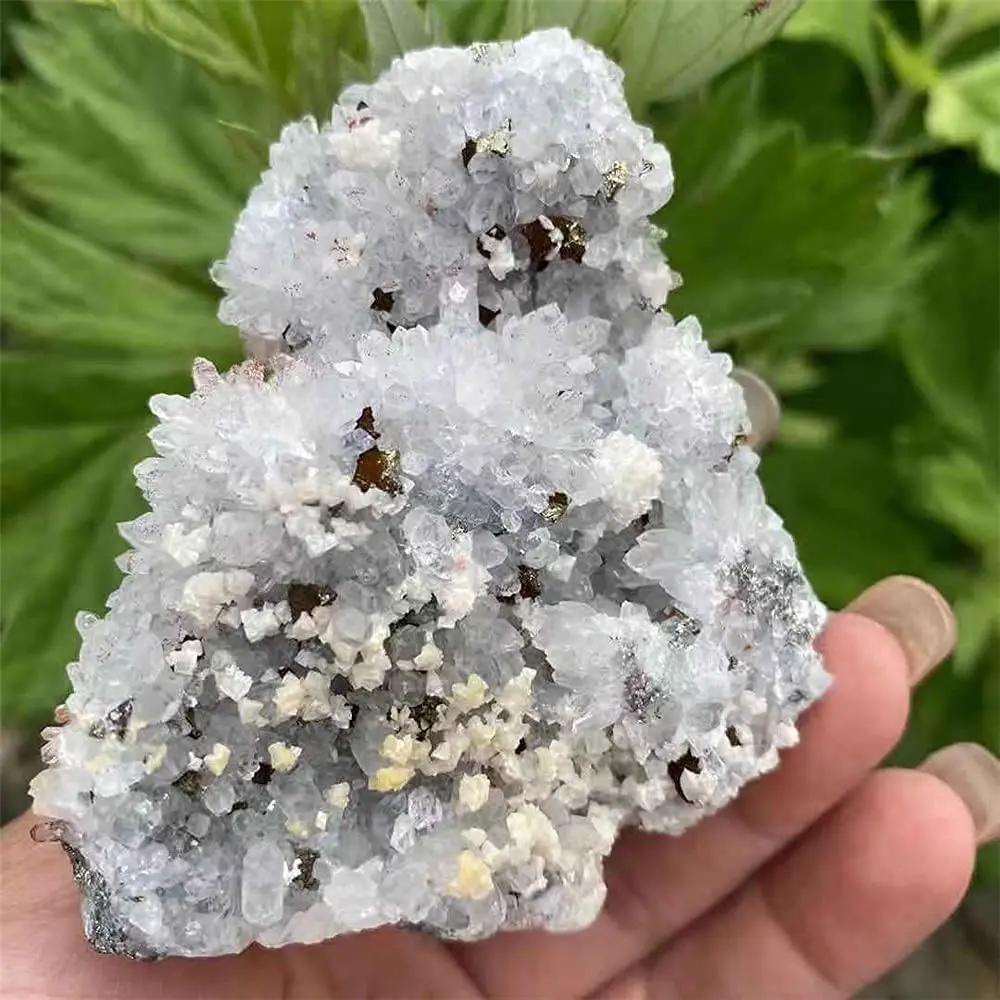 Crystal Chalcopyrite Dolomite Mineral Specimen Natural Stone for Collection Home Decoration Gift Healing Spiritual Meditation