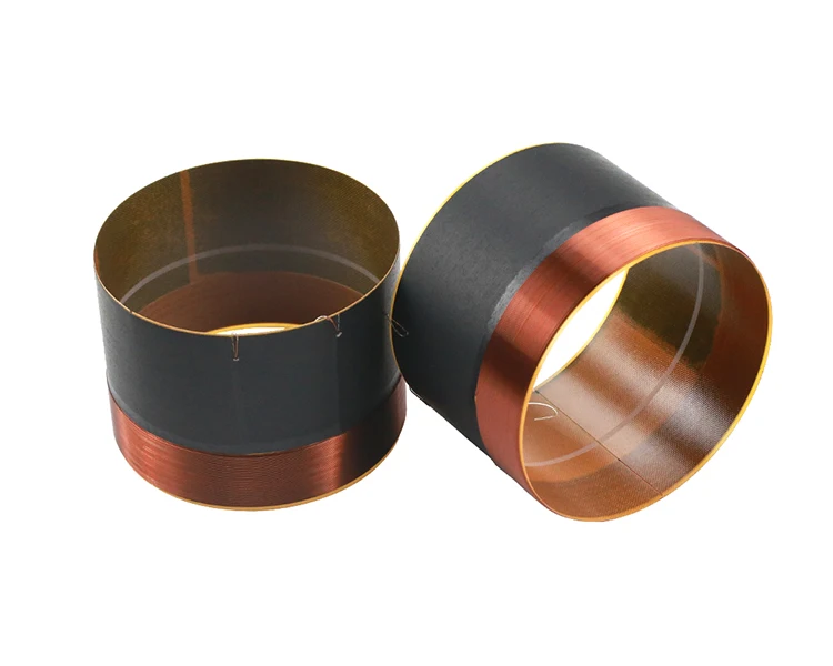 Bobina de altavoz de voz de 75,5mm, piezas de reparación de Woofer de 8Ohm, 75mm, Bobina de voz de graves para altavoz de escenario, cable de cobre puro de alta potencia, bricolaje, 2 piezas