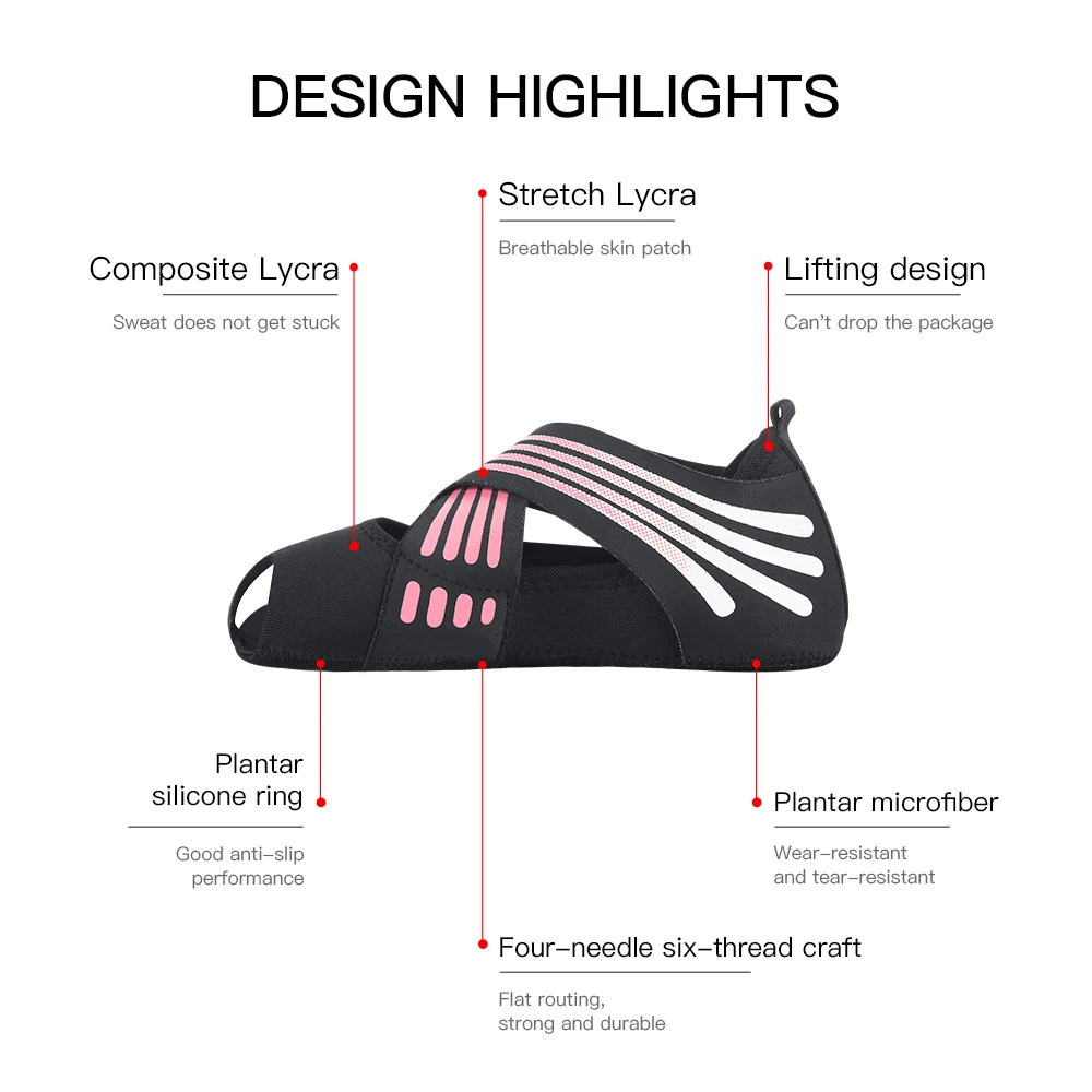 Kyncilor Professional Non-slip Gym Yoga Shoes Flat Soft Anti-slip Sole Ballet Fitness Dance Shoes Pilates Yoga Shoes Socks