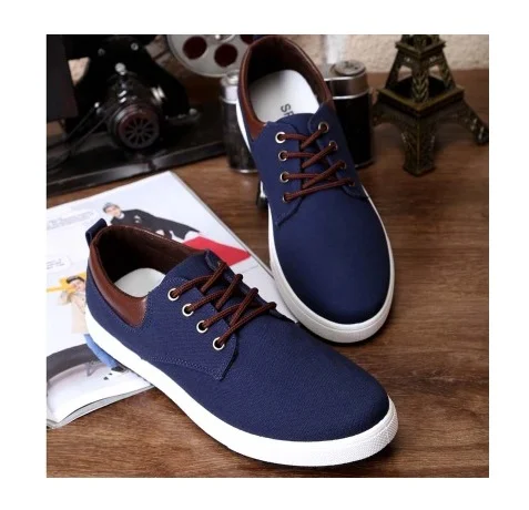 Moda nova clássico masculino sapatos de lona respirável confortável sapatos casuais masculinos de alta qualidade anti-deslizamento mocassins plus size apartamentos