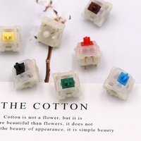 Gateron Switches 5pin Milky Clear switch Red Brown Blue Yellow Green Compatible For MX Mechanical Keyboard fit GK61GK64 GH60