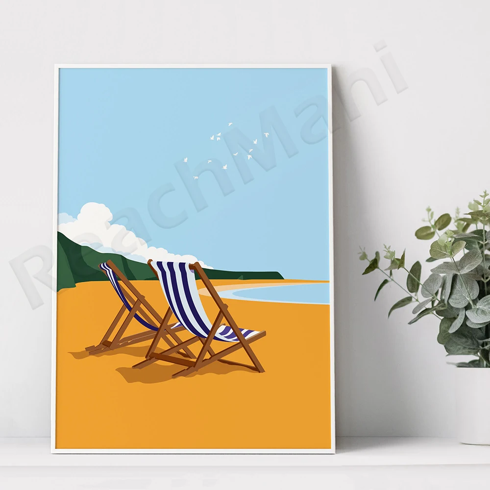 Saltdean lido poster print, Brighton poster, Coastal print, Modern wall decor, Art deco wall art