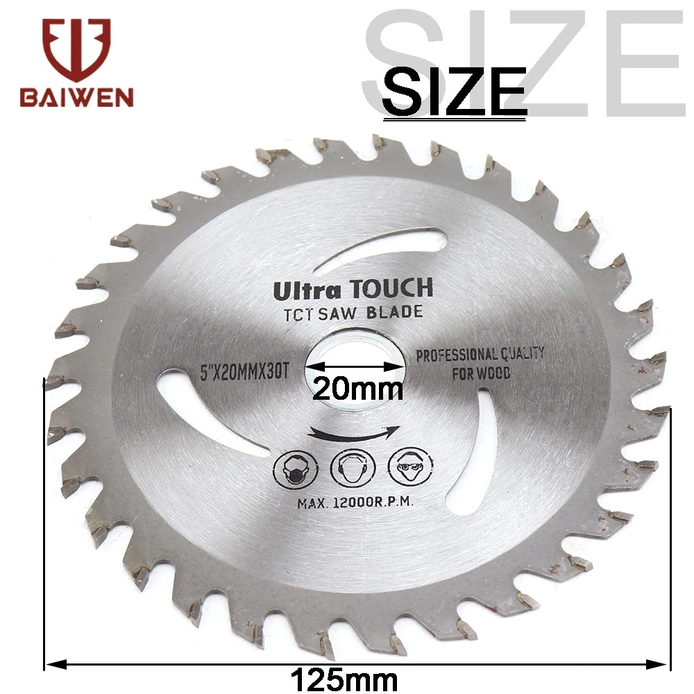 Imagem -04 - Circular Derrubada Carboneto Viu as Lâminas Disco de Madeira do Corte Moedor de Ângulo Cortador do Woodworking 110 mm 115 mm 125 mm a