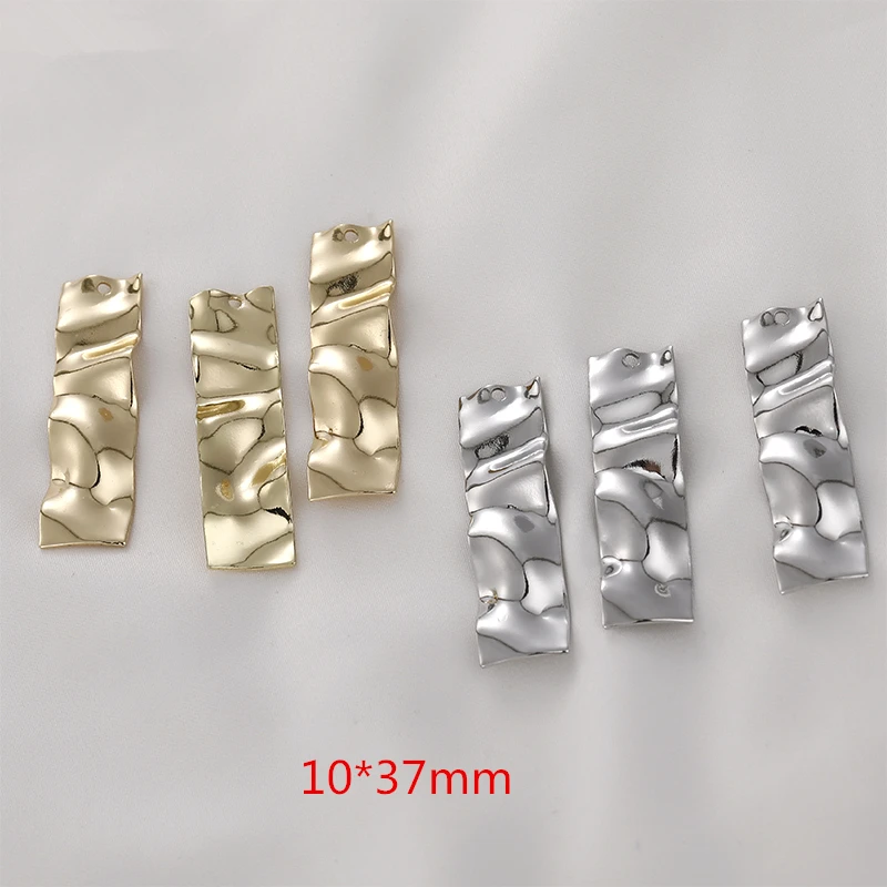 Minimum order 30pcs/lot handmade geometry rectangle shape copper floating locket charms diy jewelry earring pendant accessory