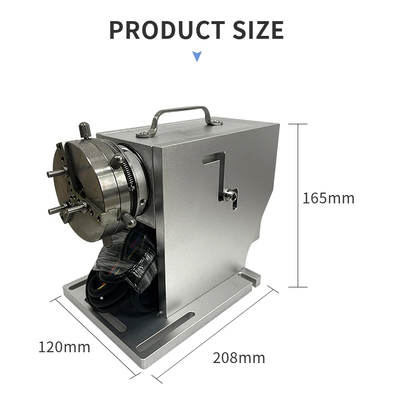 Imagem -06 - Anel de Marcação a Laser de Fibra Peças Rotativas com Diâmetro de Mesa de Trabalho do Motorista 3-91 mm Laser Grave Acessório Rotativo E69 com Três Chuck