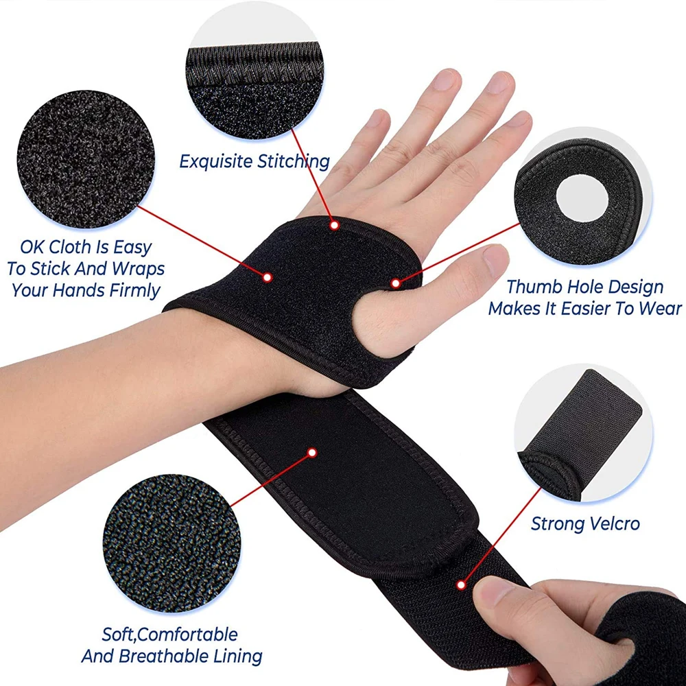 TopRunn Wrist Support Brace/Carpal Tunnel/Wrist Brace/Hand Support,Adjustable Wrist Support for Arthritis,Tendinitis,Pain Relief