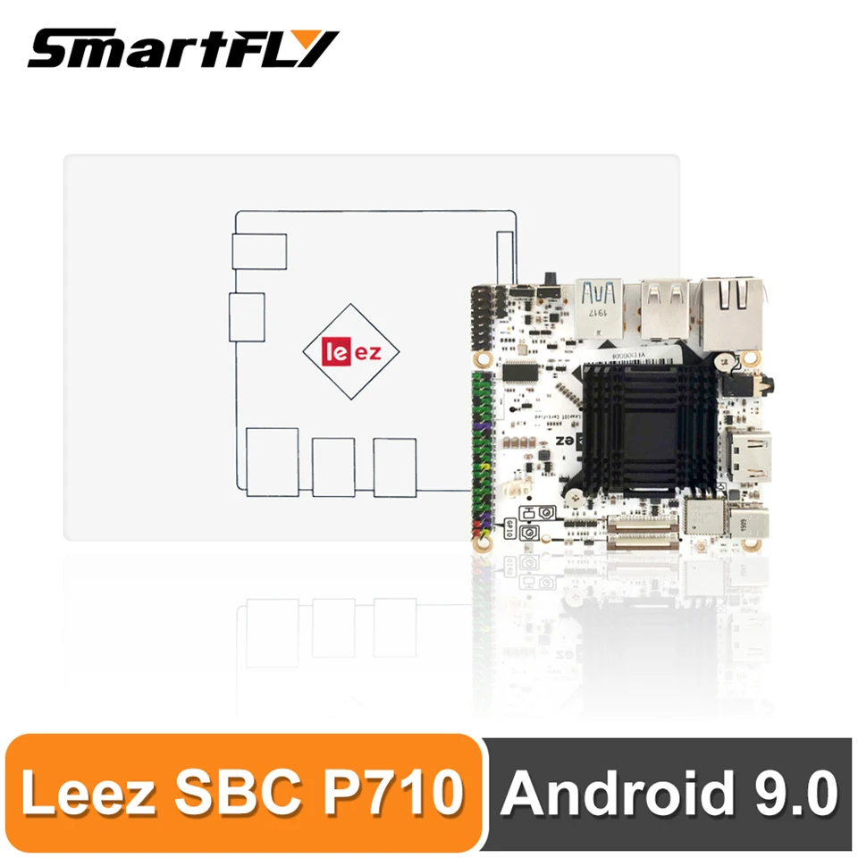 

Smartfly Leez SBC P710 Rockchip RK3399 Android 9.0 ARM Cotex Six Core SBC/Single Board Computer 4GB+16GB with Ubuntu Debian