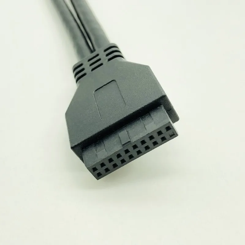 USB 3.0 20Pin الجبهة لوحة كابل USB3.0 محور USB 3.0 المزدوج ميناء USB 3.0 الأنثى إلى اللوحة 20 دبوس رأس موصل محول كابل
