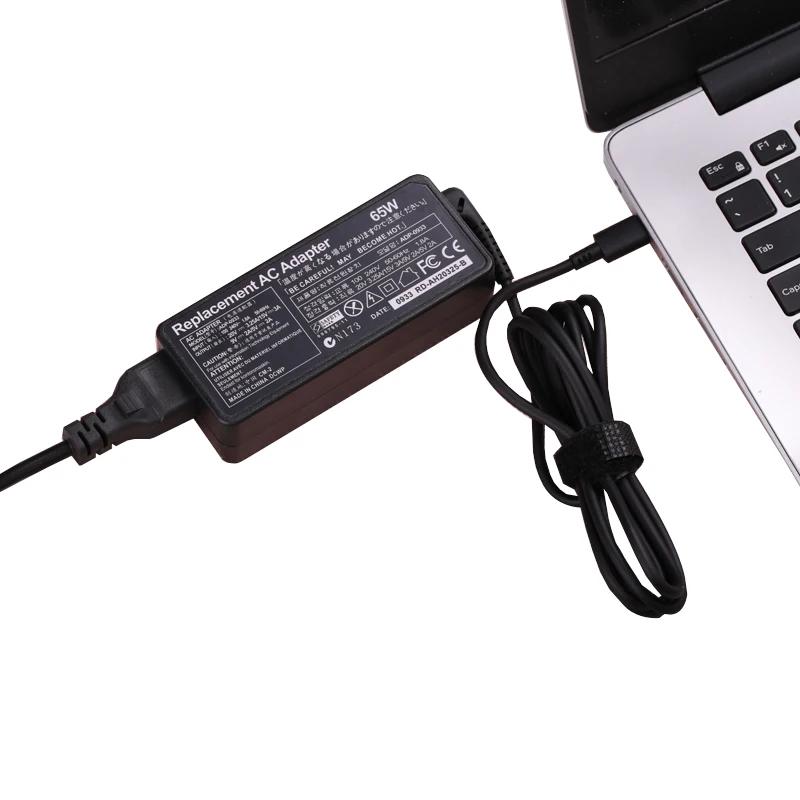 

High Quality 45W 65W Type C Adapter Typec Laptop Charger for Lenovo ThinkPad T480 T480s T580 X280 X380 E580 L380 L480 20V 3.25A