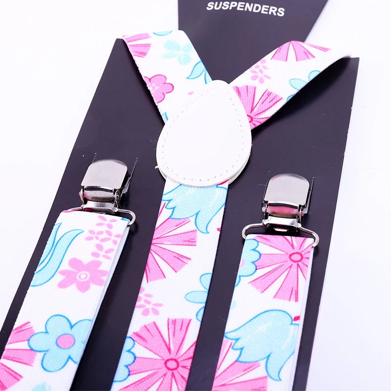 ชายเสื้อ Suspenders สําหรับกางเกงกางเกงผู้ถือ Braces งานแต่งงาน Suspender เข็มขัดแฟชั่นดอกไม้ดอกไม้ Gallus ปรับ