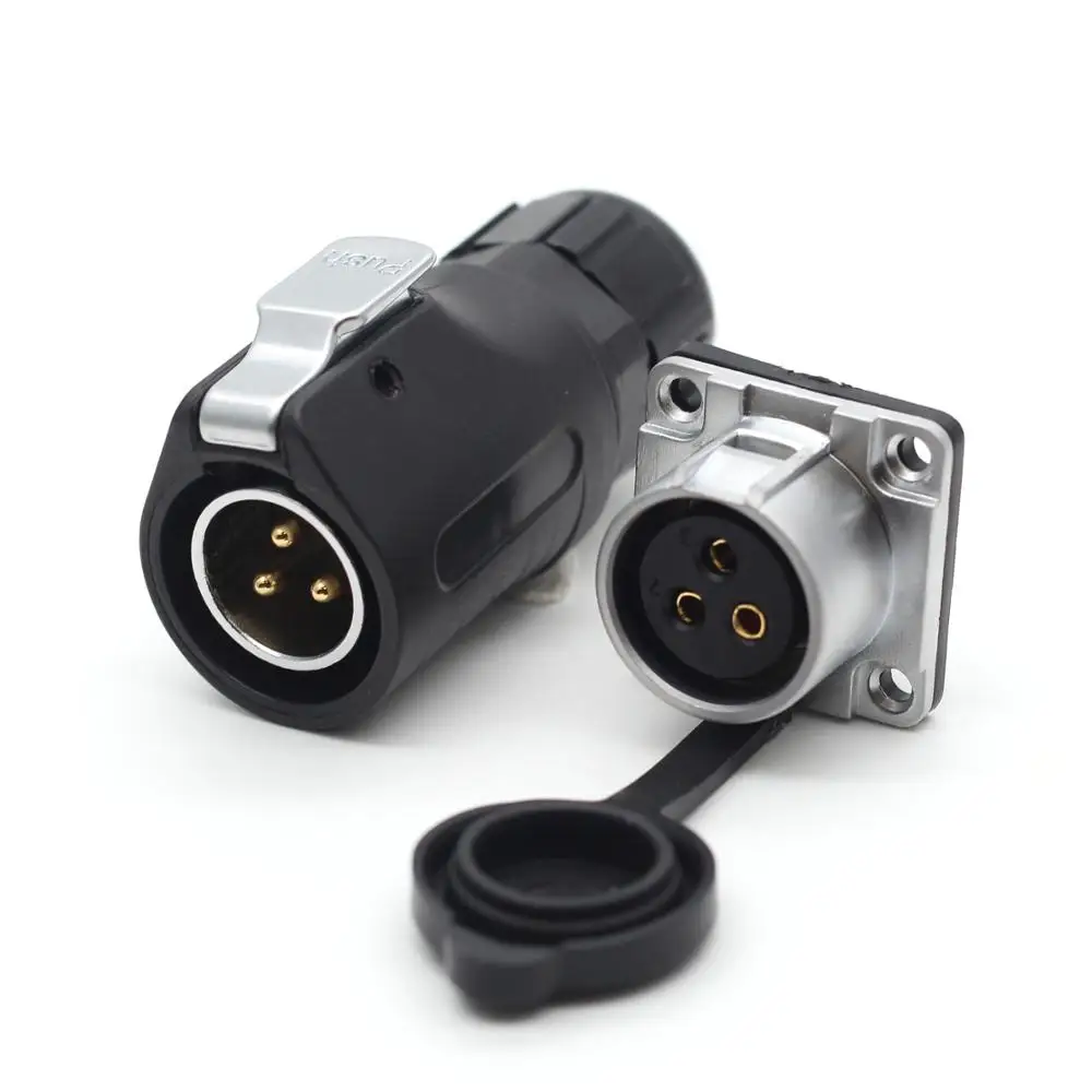 

XHP20, Solar Energy Waterproof Connector 2 3 4 5 6 7 8 9 10 12 Pin Power Cable Circular Industrial Male Socket Female Plug