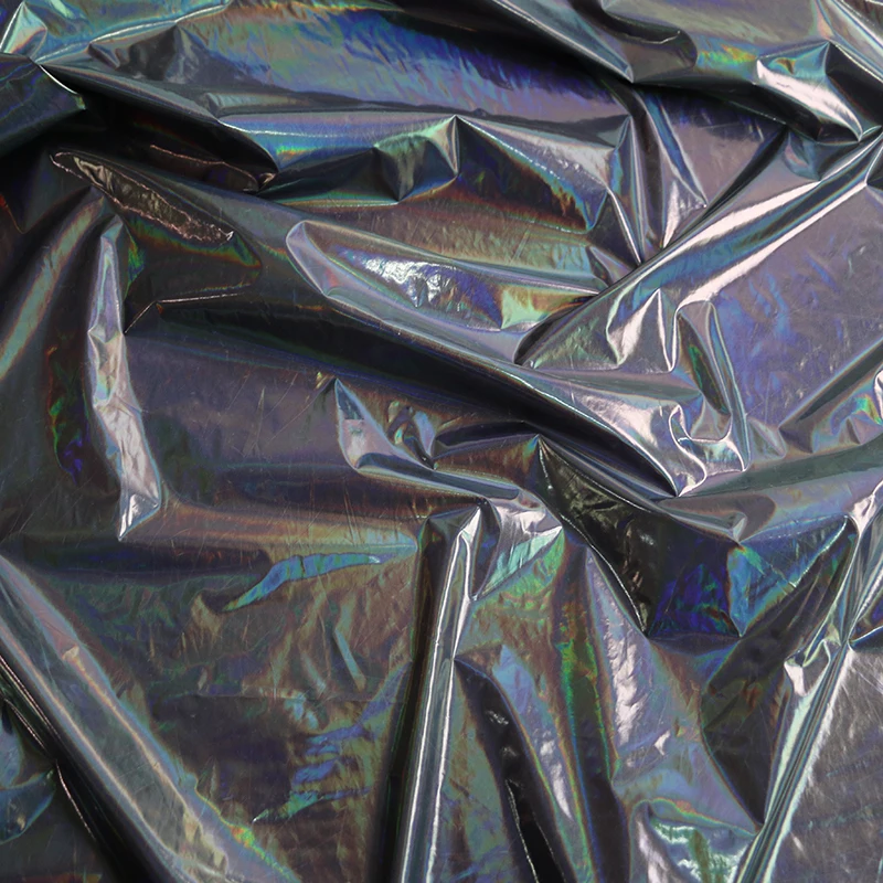100 cm * 145 cm hochwertiges, dünnes, leichtes Nylongewebe, hochdichtes, laserglänzendes Taftmaterial für Winterjacken – Detail 15