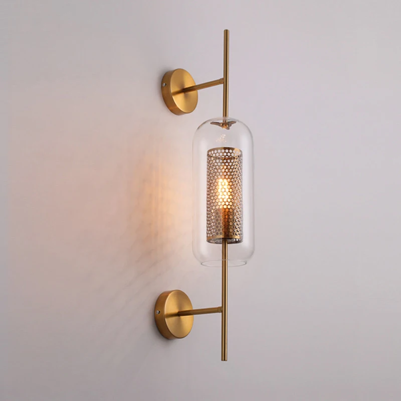 

Nordic LED Glass Wall Light Fixtures Indoor Wall Lamp Sconces for Living Room Bedroom Bedside Corridor Lamp Modern Home Lighting