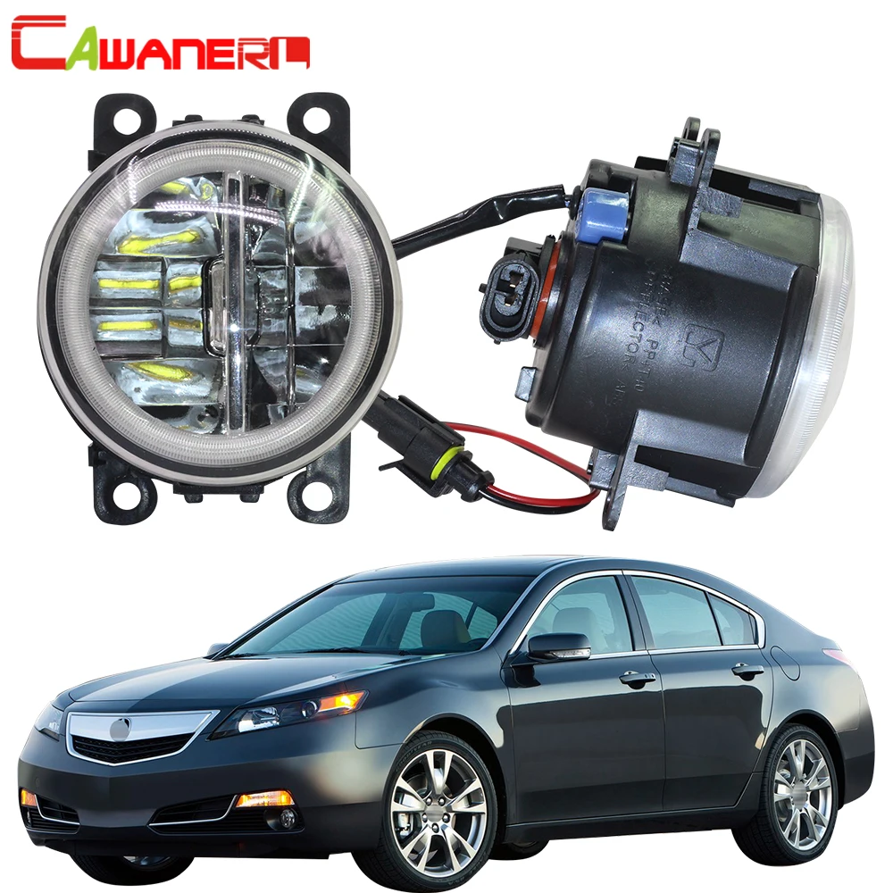 

Cawanerl 2 Pieces Car Accessories LED Bulb H11 Fog Light + Angel Eye DRL Daytime Running Light 12V For Acura TL 2012 2013 2014