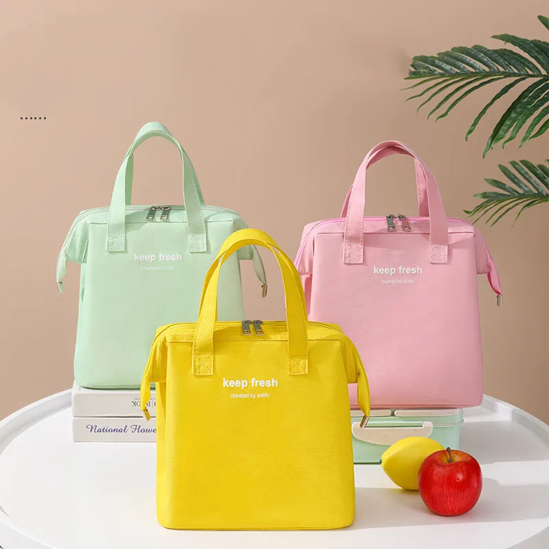 Keep Fresh Keep Warm Bags Portable Lunch Bag New Thermal Insulated Lunch Box Tote Cooler Handbag Bento Pouch Supper Containers