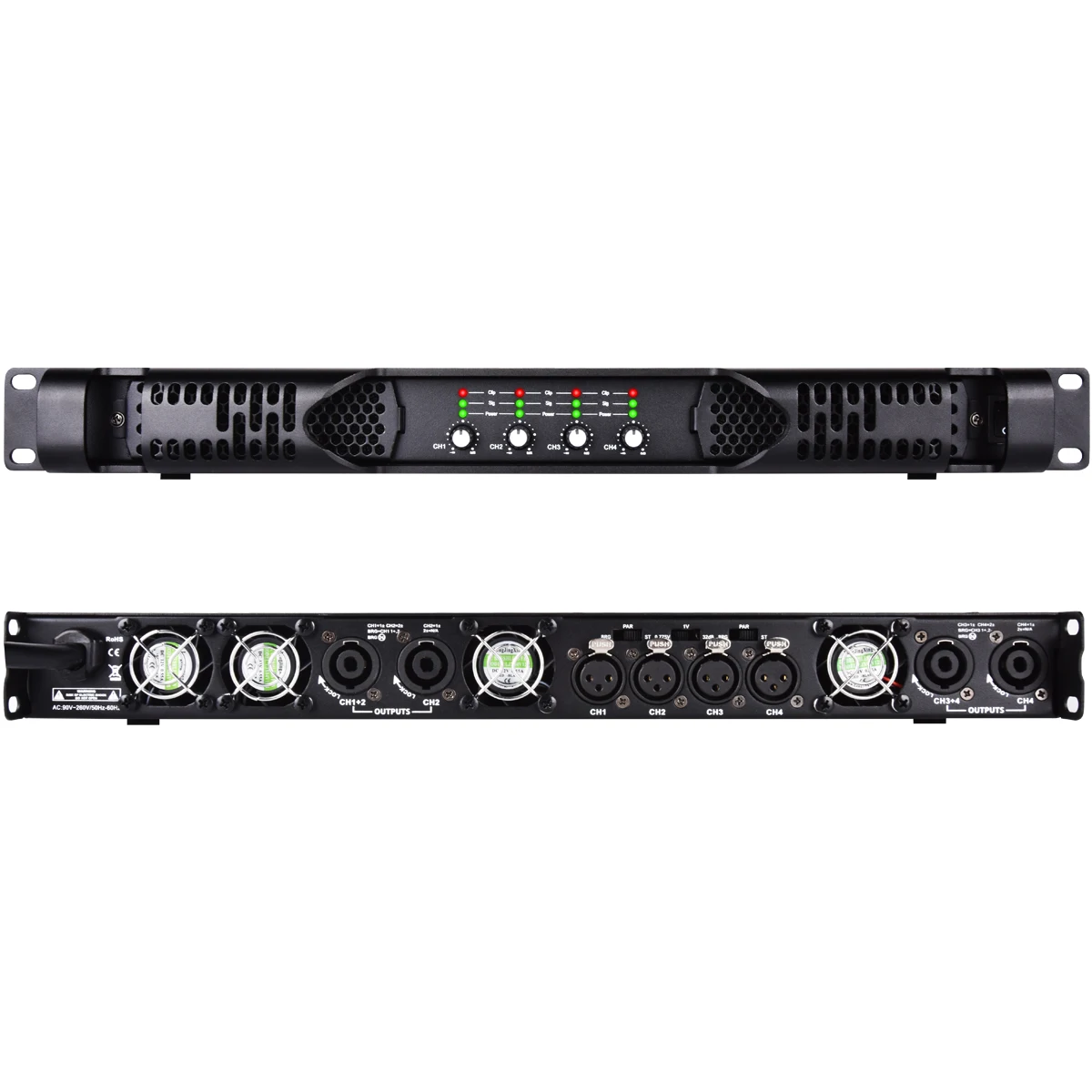 

MiCWL 9200W Digital Super Power Amplifier 4 Channel Drive Linear Array Acoustic Speaker 4x1400 Watt 8Ohm