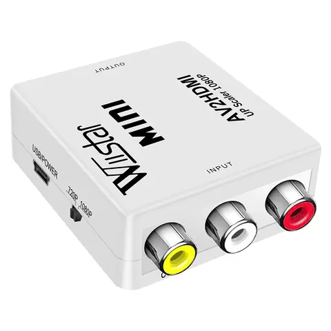 Wiistar Mini AV2HDMI Upscaler 1080P PS 2 DV Adpter AV RCA to HDMI VIDEO CONVERTER ADAPTER