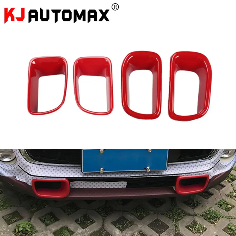 

KJAUTOMAX For Mini Cooper R60 Grill Air Intake Decoration Red ABS Plastic 2pcs