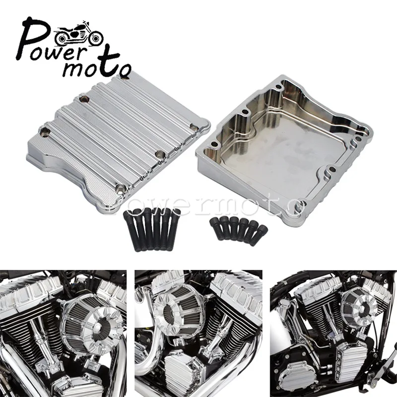 

Chrome Billet Aluminum Top Rocker Box Covers for Harley Twin Cam Touring Softail Dyna Springer Fat Boy Street Bob FXD FLD 99-17