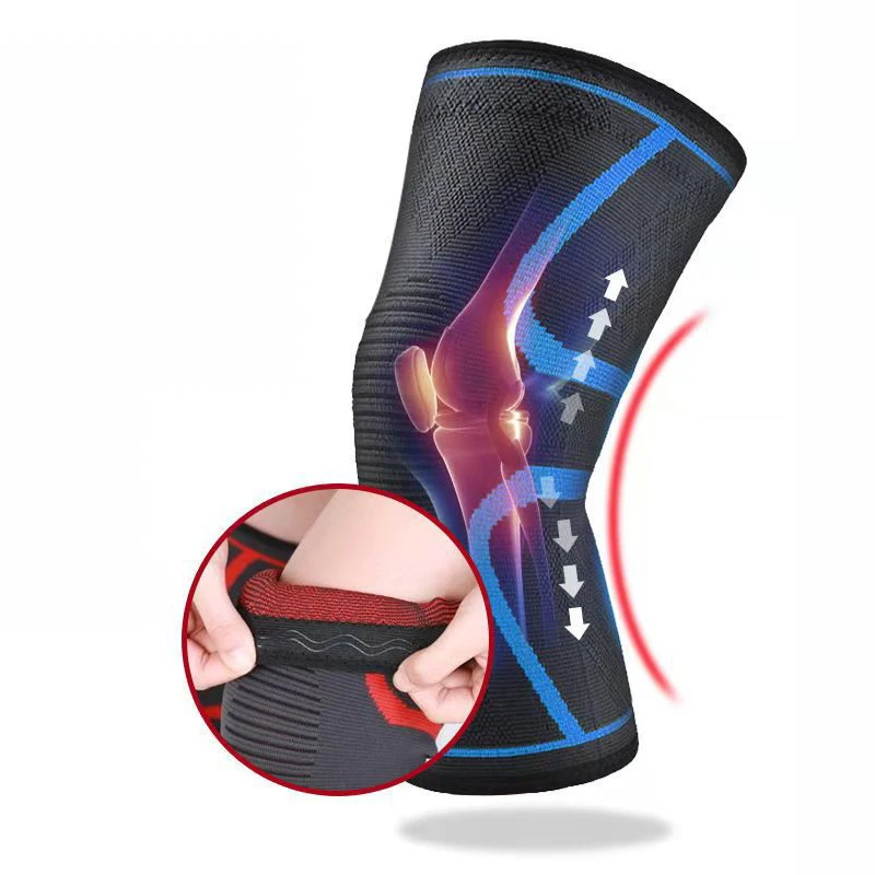 1 Stuk Van Elastische Knie Pads,Basketbal En Volleybal Knie Ondersteunt Elastische Nylon Compressie Bandjes Voor Sport Running Fietsen