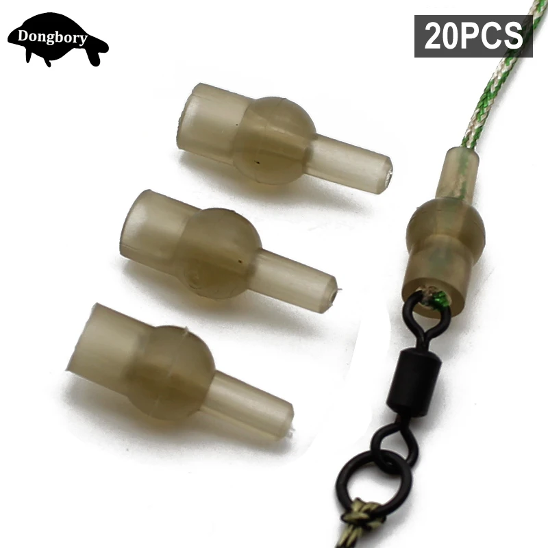 20PCS Carp Fishing Micro Tulip Bead Soft Rubber Quick Change Bead for Helicopter Rigs Tackle Accessories Carp Method Feeder Tool