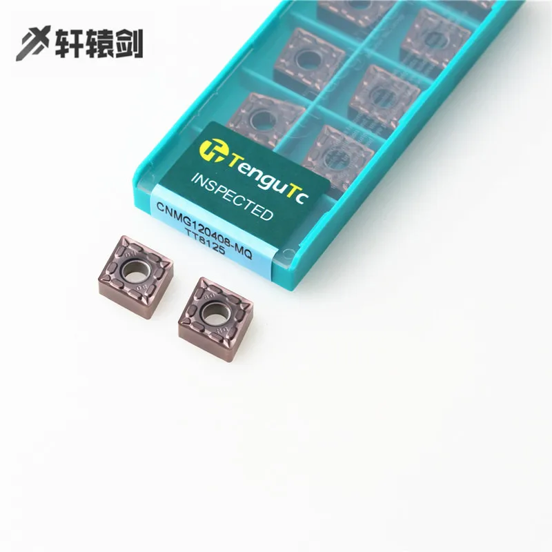 10PCS CNMG120404 CNMG120408 L-S CQ Meter Persegi TM TT8125 Baja Pisau Karbida CNC Lathe Turning Alat