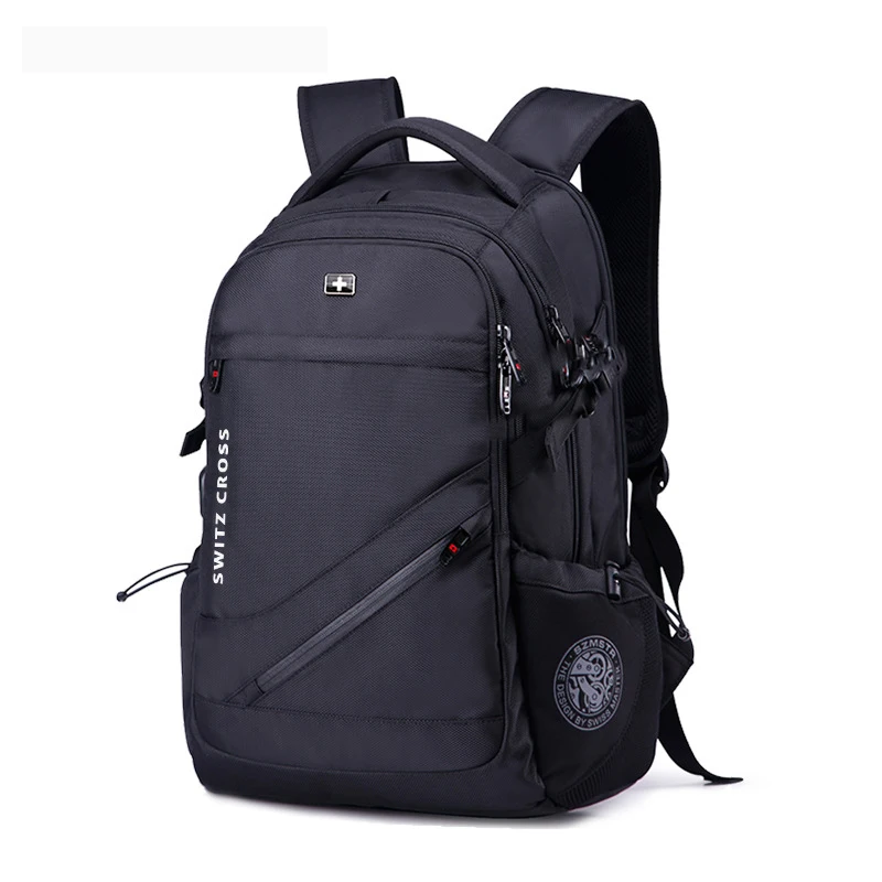 Mochila – sac à dos suisse anti-vol pour hommes et femmes, avec USB, pour ordinateur portable, voyage, école, Business, étanche, 17 pouces, 15.6