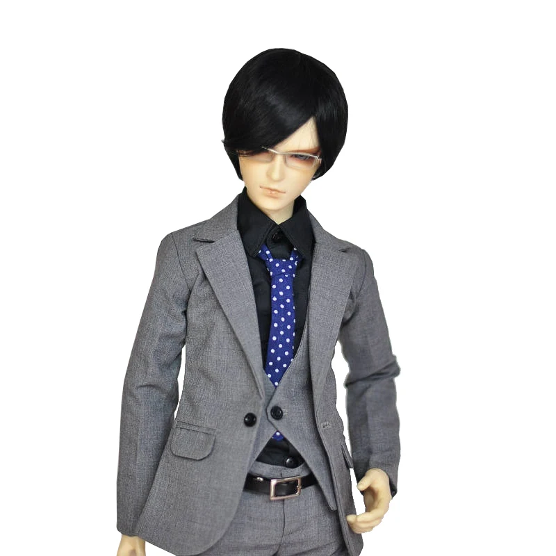 1/4 1/3 BJD clothes Business suit coat+trousers+shirt+vest for BJD/SD MSD SD13 SSDF ID72 HID Strong uncle doll accessories C0112