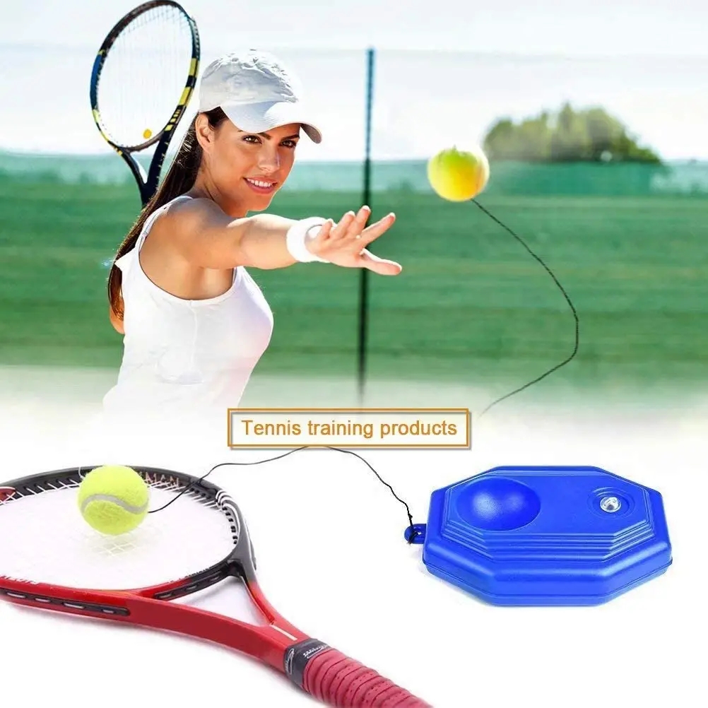 Portable Tennis Trainer with String, 3 Balls, Solo Practice Equipment, Self Training Tool