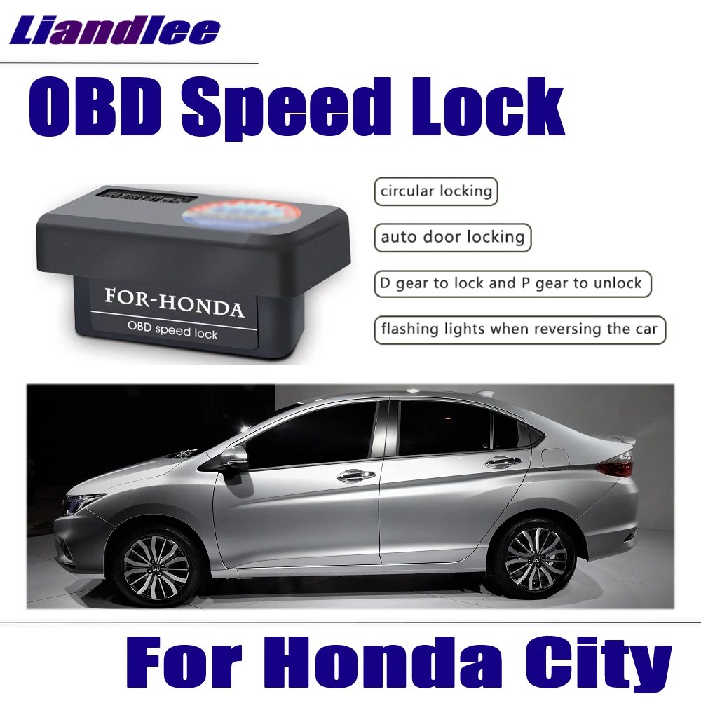 

Зеркальный Автоматический складной замок Liandlee OBD для Honda City 2016/2017, интеллектуальная безопасность