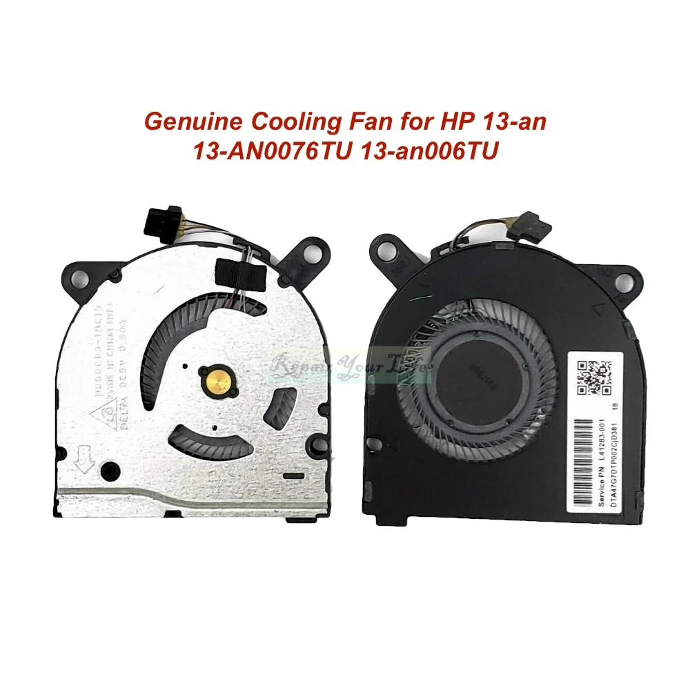 CPU Laptop Cooling Fan Cooler for hp Pavilion 13-AN 13-AN0076TU AN006 TPN-Q214 ND55C03-18C15 L41283-001 Computer PC Fans Genuine