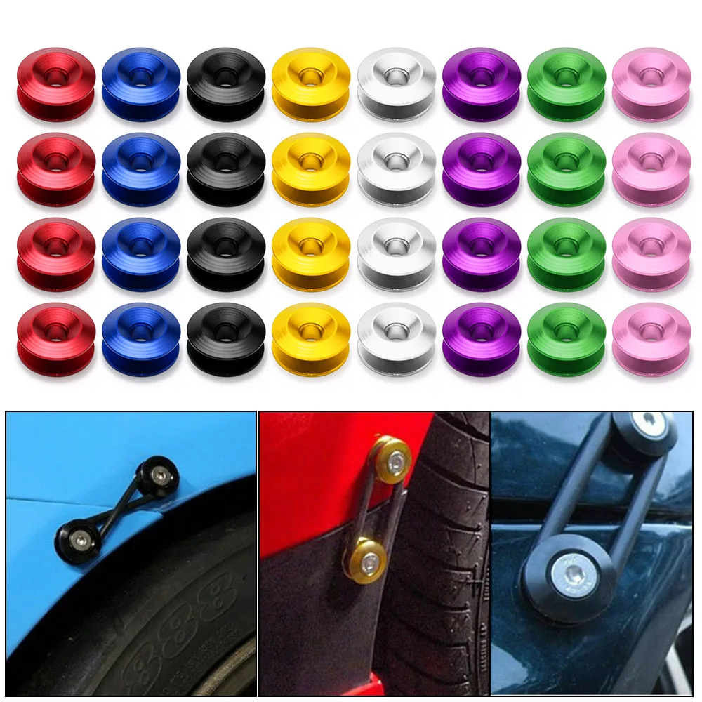 Aluminum Quick Release Fasteners are ideal for front bumpers Rear bumpers and Trunk Hatch lids without logo BX100224