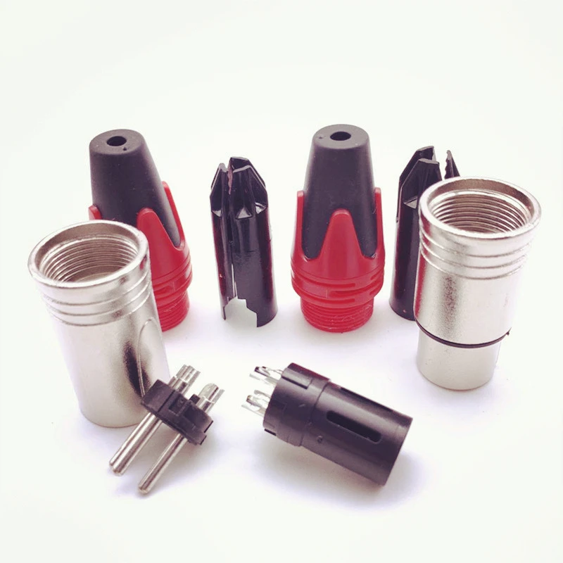 Màu Ngẫu Nhiên 1 Cái Chất Lượng Cao Nghề Nghiệp Âm Thanh 3Pin XLR Adapter Nữ/Nam 3-Cole Cắm Micro Cổng Kết Nối cắm MIC Adapter