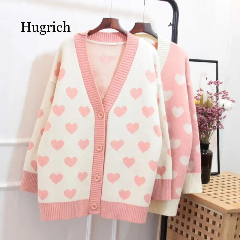 

2020 Spring Knitted Cardigan Sweater with Button Casual Long Sleeve Open Stitch Cardigans Outwear Warm Knitwear Coats Women