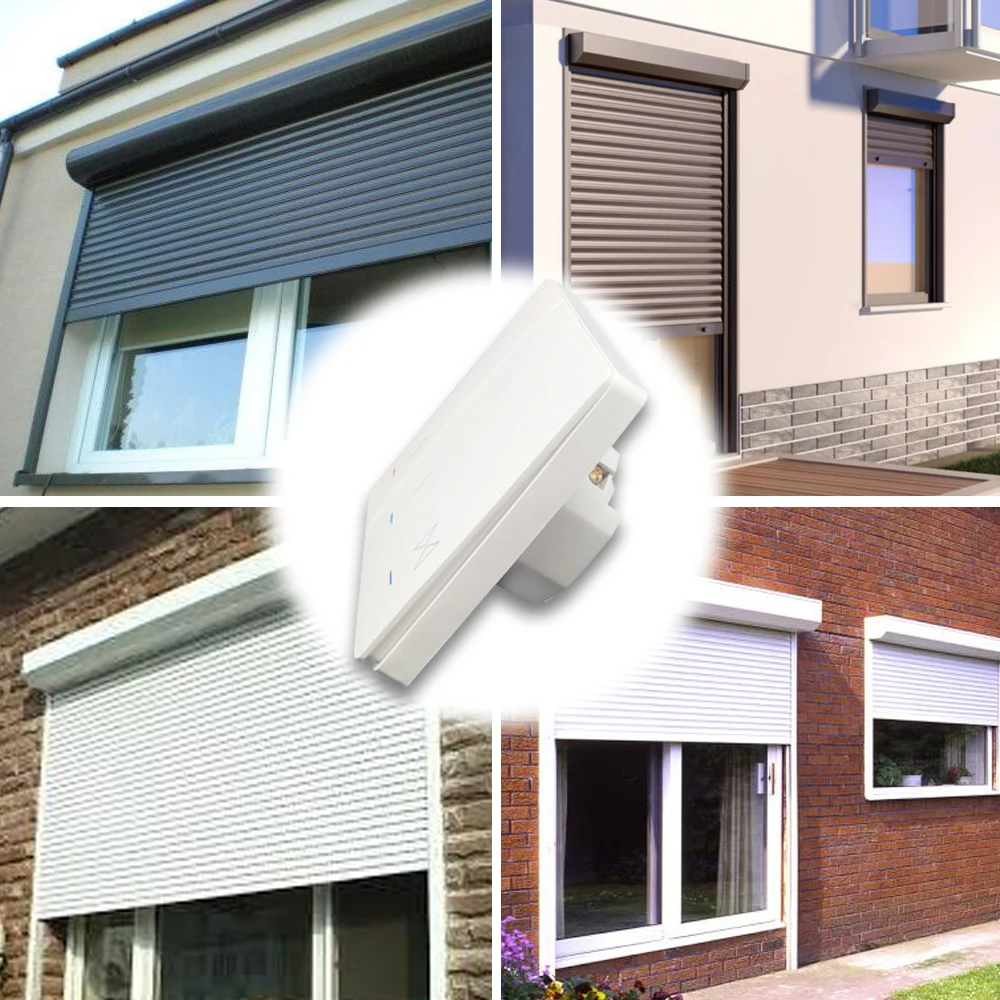 Interruptor inteligente para cortinas tuya eu zigbee, controle remoto com cortina de rolo, funciona com alexa e google home