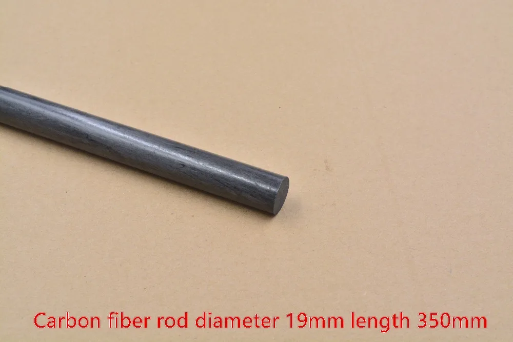 3d printer carbon 19mm  fiber rod length 350mm for  round  aeromodelling stiffener plane robot 1pcs