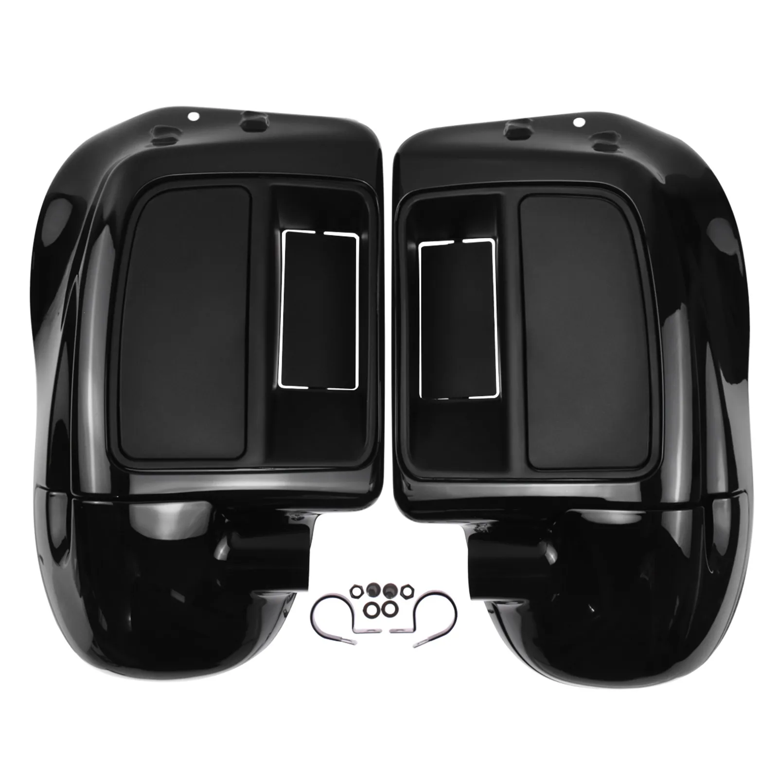 Lower Leg Warmer Vented Fairing Glove Box W/ LED Fairing Lower Grills Turn Signal Light For Harley Touring Electra Glide 2014-20