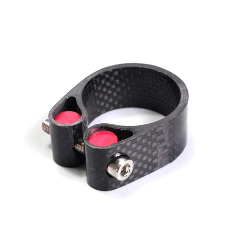 Mountain Bike Carbon Fiber Seat Tube Clamp No Standard Locking Seat Tube Post Pole Clamp Road Bike Accessories Seat Tube Clamp